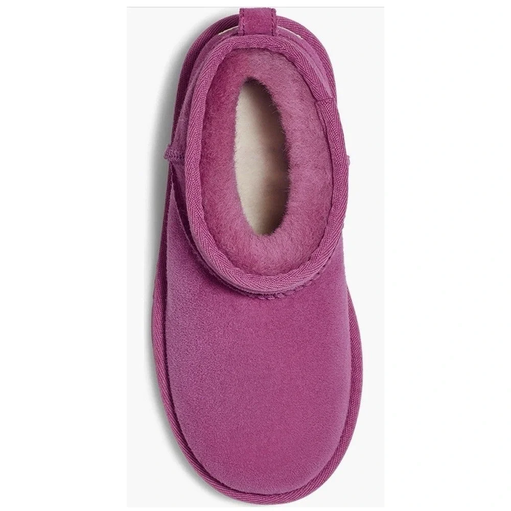UGG Classic‎ Ultra Mini Boots Big Kid Womens Sz 5 EU 37 NEW Mangosteen Pink